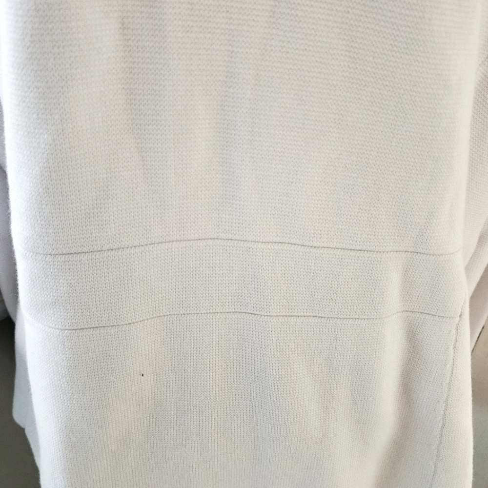 TALBOTS Zip Front Ruffle Sweater Jacket - Picture 5 of 8